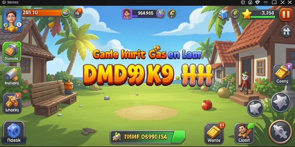 Screenshot menunjukkan gameplay DMD999 yang santai dan menyenangkan.