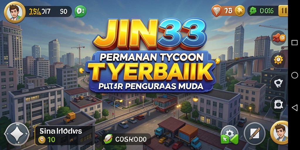Tampilan screenshot utama JIN33 menampilkan suasana bisnis yang dinamis.