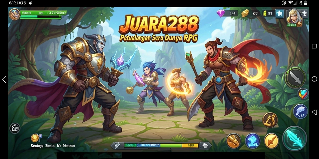 Screenshot gameplay JUARA288 yang menampilkan aksi RPG yang menegangkan.