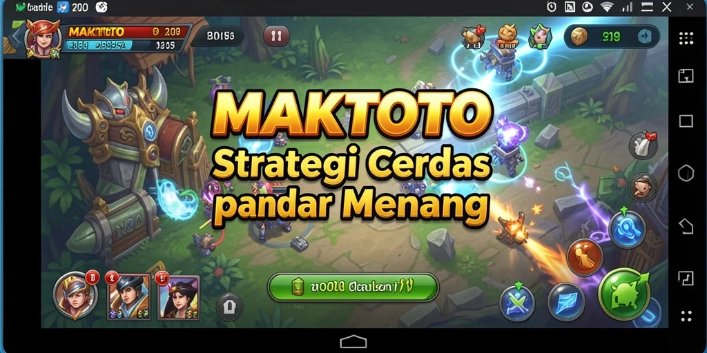 Tampilan dinamis dan strategis dari gameplay MAKTOTO