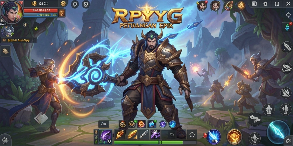 Screenshot menampilkan pemain beraksi dalam pertarungan epik di dunia MMORPG.