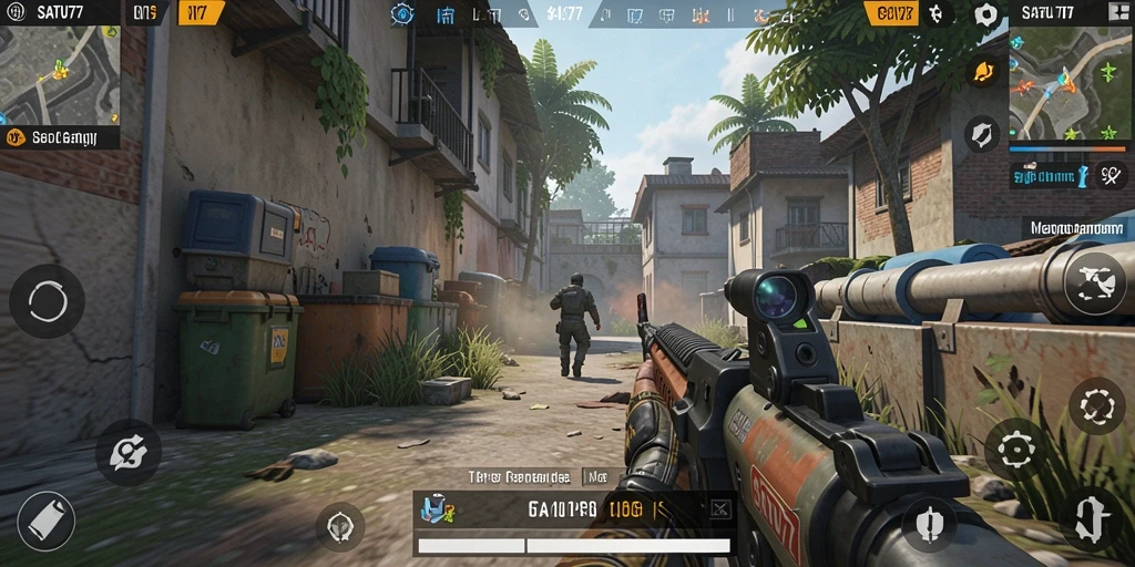 Tangkapan layar dari gameplay menegangkan SATU77 dalam aksi.