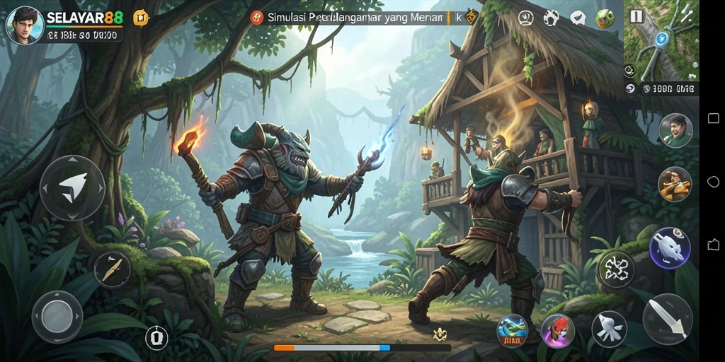 Tampilan gameplay menarik dari SELAYAR88 dengan simulasi yang realistis.