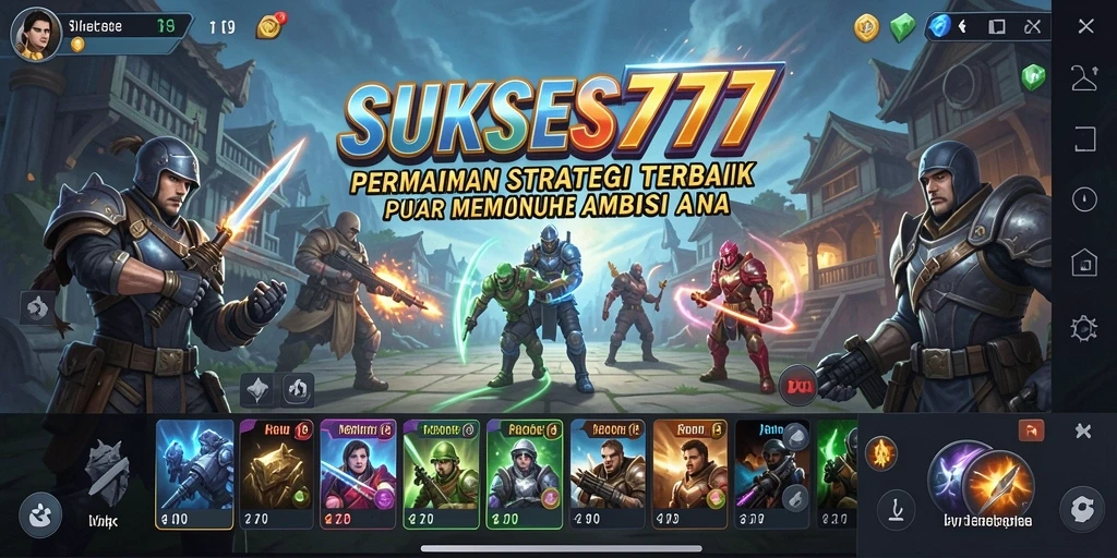 Tampilan gameplay menarik dalam SUKSES777 yang memukau.