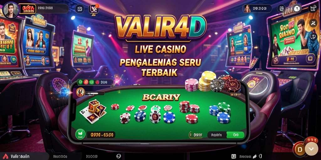 Gameplay Live Casino yang mendebarkan dan interaktif di VALIR4D.