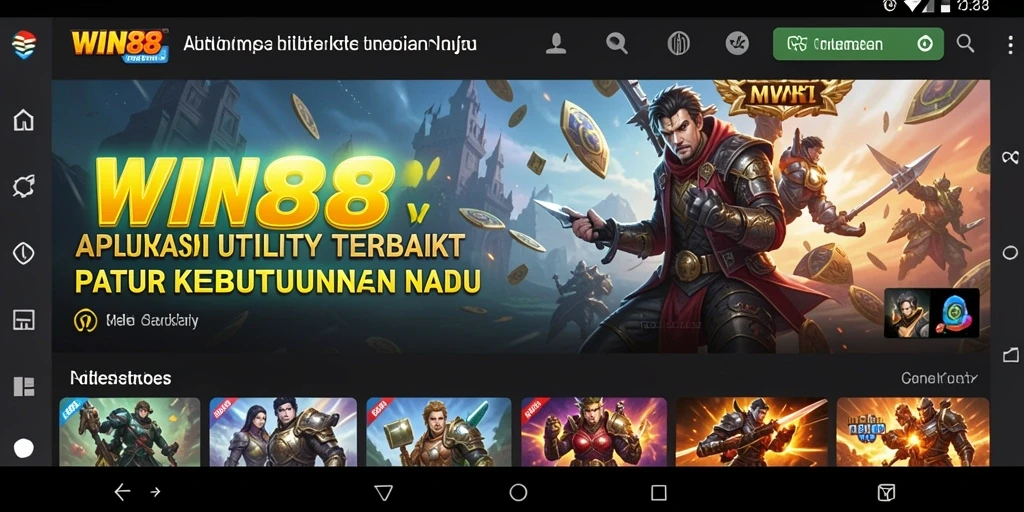 Tampilan antarmuka utama WIN88 yang user-friendly.
