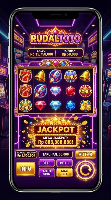 Tampilan utama aplikasi rudaltoto yang menarik.